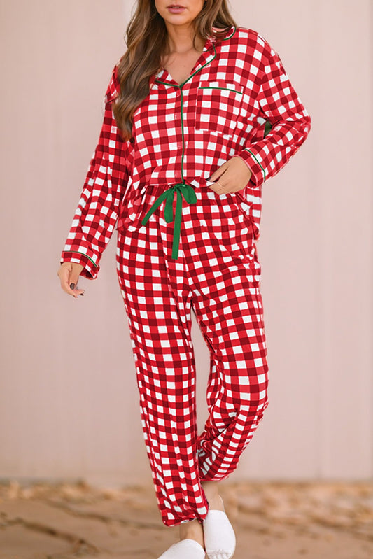 Plaid Pajama Set