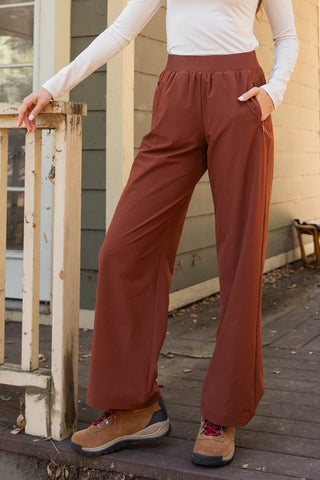 Woven Fleece Straight Leg Pants