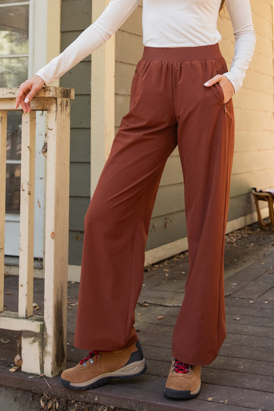 Woven Fleece Straight Leg Pants