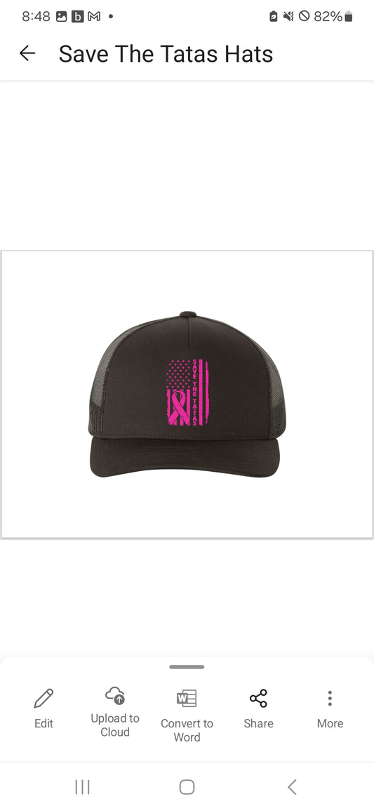 Save The Tatas Trucker Hat