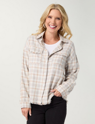 Coco Carmen Sackett Flannel Shirt
