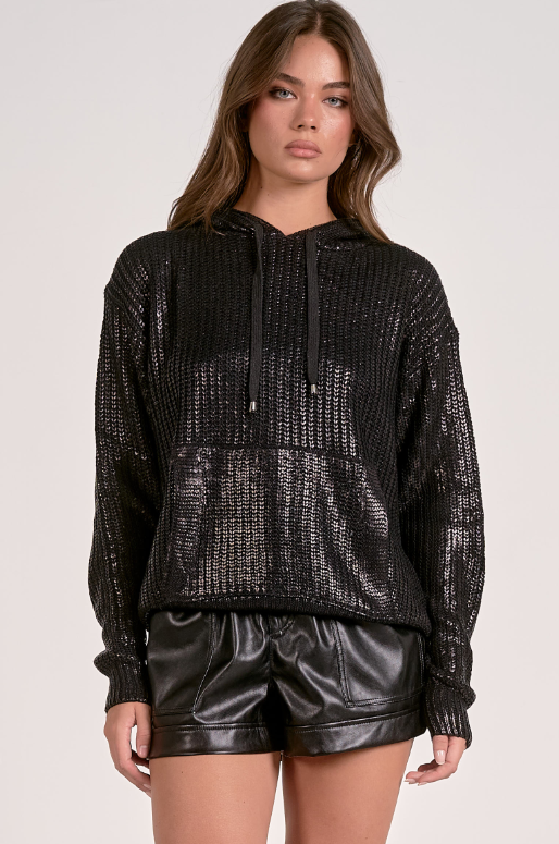 Elan Sequin Hoodie