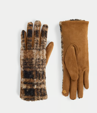 Coco Carmen Sherpa Plaid Touchscreen Gloves