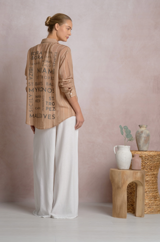 Elan Tropical Button Down
