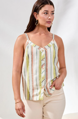 Tribal Button Front Cami