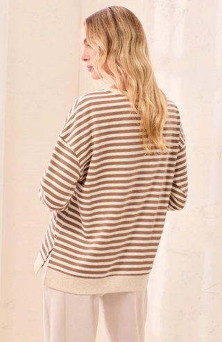 Tribal Striped Crewneck