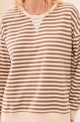 Tribal Striped Crewneck