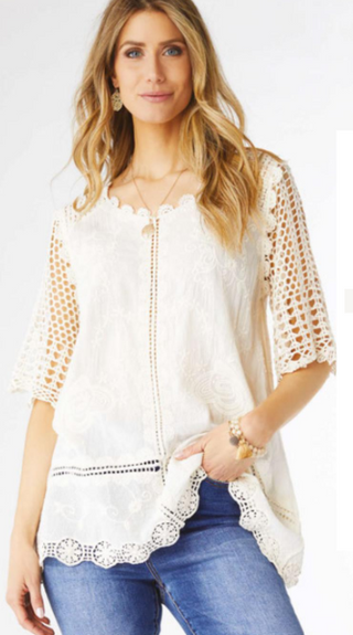 Coco Carmen Sunlee Crochet Tunic