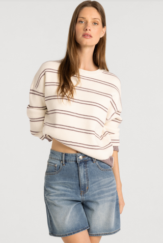 Striped Crop Sweater