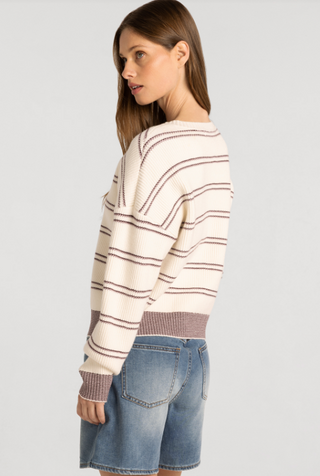Striped Crop Sweater