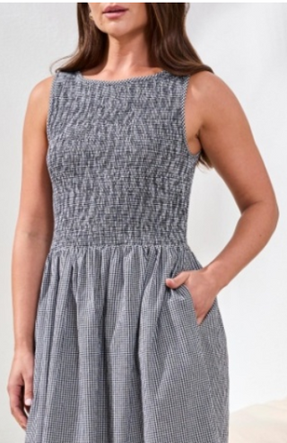 Tribal Ruching Top Dress