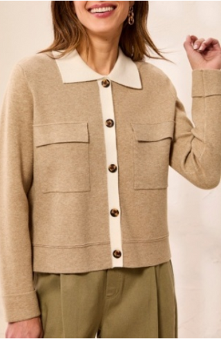 Tribal Collard Cardigan
