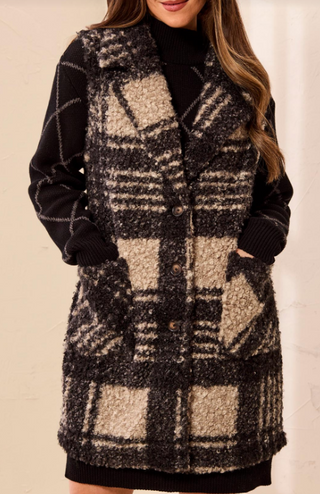 Tribal Button Front Vest