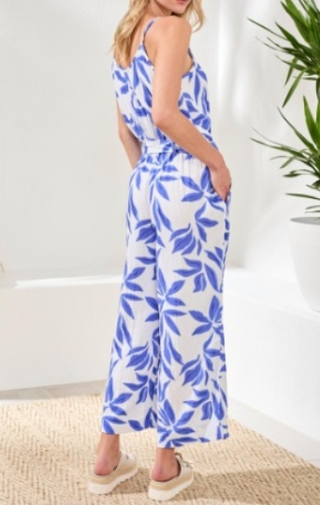 Tribal Button Front Jumpsuit