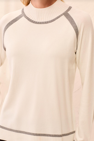 Tribal Mock Neck Sweater