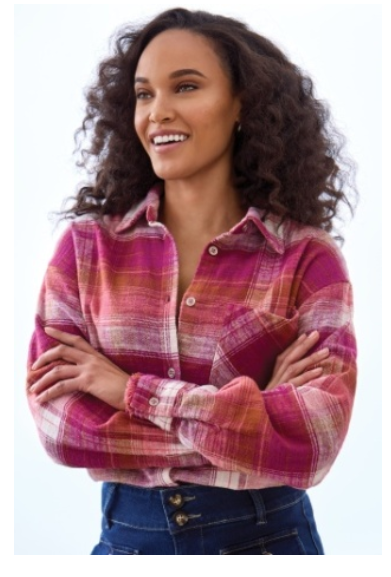 Tribal Plaid Shirt