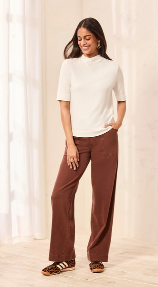 Tribal Funnel Neck Top