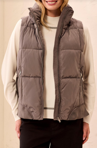 Tribal Quilted Puffer Vest