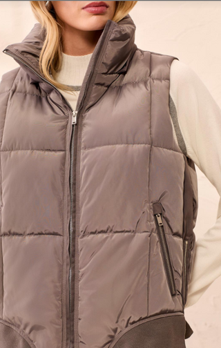 Tribal Quilted Puffer Vest
