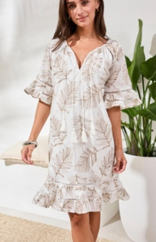 Tribal Raglan Sleeve Dress