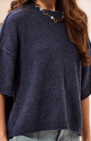 Tribal Lofty Elbow Sleeve Sweater
