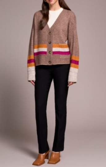 Tribal Striped Cardigan