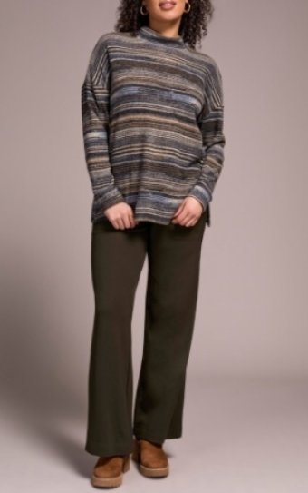 Tribal Mock Neck Sweater