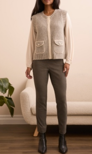 Tribal Sweater Cardigan With Pockets