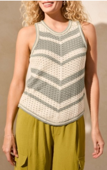 Tribal Crewneck Sweater Tank