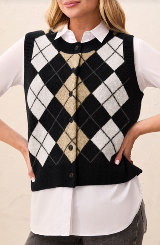 Tribal Sweater Vest Top