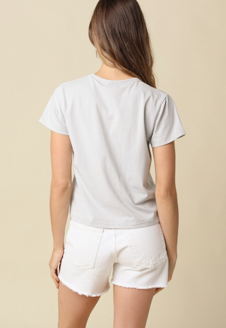 Crewneck T Shirt Dove