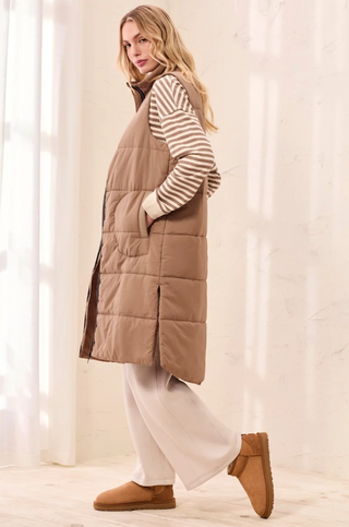 Tribal Quilted Long Vest
