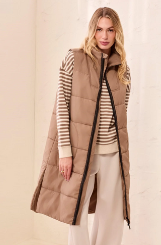 Tribal Quilted Long Vest
