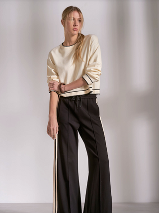 Elan Sweater with Contrast Trim
