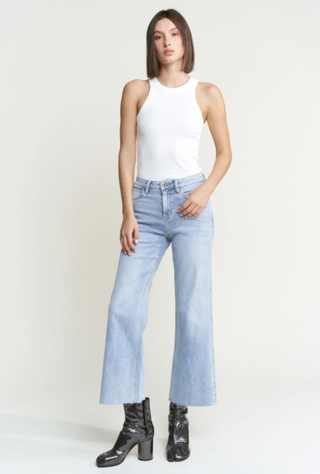 Mica Wide Leg Cropped Jeans